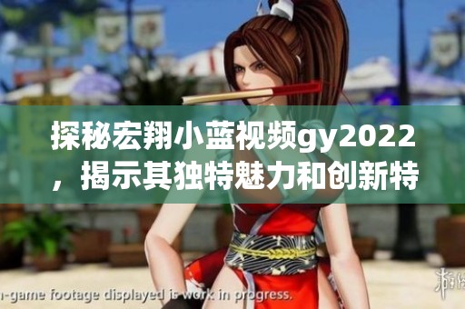 探秘宏翔小蓝视频gy2022，揭示其独特魅力和创新特点