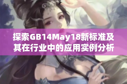 探索GB14May18新标准及其在行业中的应用实例分析