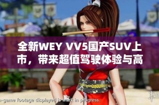 全新WEY VV5国产SUV上市，带来超值驾驶体验与高端配置