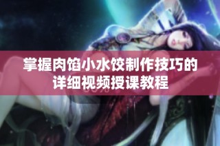 掌握肉馅小水饺制作技巧的详细视频授课教程