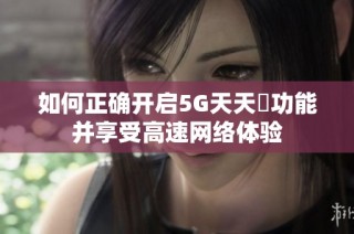 如何正确开启5G天天奭功能并享受高速网络体验