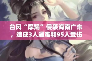 台风“摩羯”侵袭海南广东，造成3人遇难和95人受伤