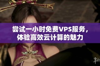尝试一小时免费VPS服务，体验高效云计算的魅力