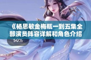 《杨思敏金梅瓶一到五集全部演员阵容详解和角色介绍》