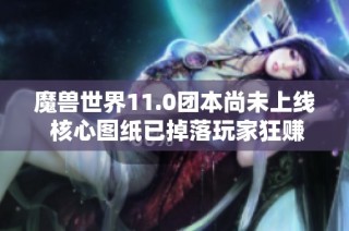魔兽世界11.0团本尚未上线 核心图纸已掉落玩家狂赚300万