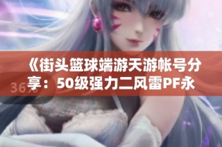 《街头篮球端游天游帐号分享：50级强力二风雷PF永久能力全解析》