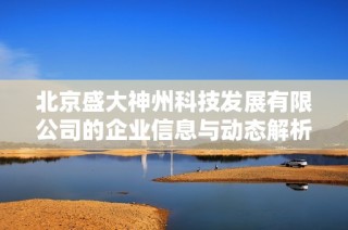 北京盛大神州科技发展有限公司的企业信息与动态解析