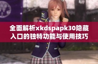 全面解析xkdspapk30隐藏入口的独特功能与使用技巧