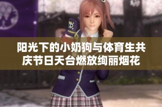 阳光下的小奶狗与体育生共庆节日天台燃放绚丽烟花