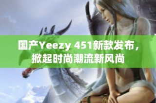 国产Yeezy 451新款发布，掀起时尚潮流新风尚