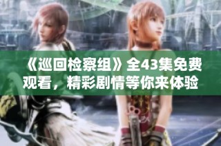 《巡回检察组》全43集免费观看，精彩剧情等你来体验