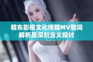精东影视文化传媒MV歌词解析及深刻含义探讨
