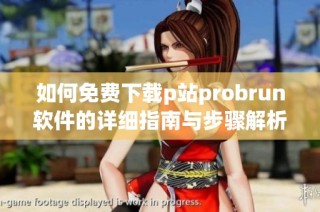 如何免费下载p站probrun软件的详细指南与步骤解析
