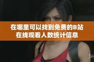 在哪里可以找到免费的B站在线观看人数统计信息
