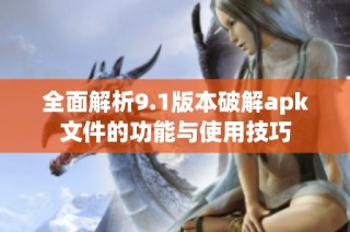 全面解析9.1版本破解apk文件的功能与使用技巧