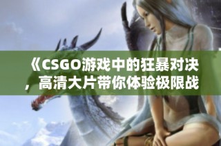 《CSGO游戏中的狂暴对决，高清大片带你体验极限战斗》