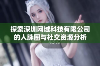 探索深圳网域科技有限公司的人脉圈与社交资源分析