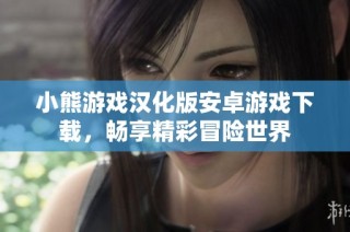 小熊游戏汉化版安卓游戏下载，畅享精彩冒险世界