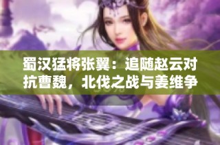 蜀汉猛将张翼：追随赵云对抗曹魏，北伐之战与姜维争锋相对