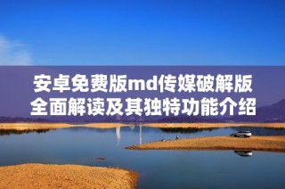 安卓免费版md传媒破解版全面解读及其独特功能介绍