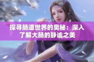探寻肠道世界的奥秘：深入了解大肠的静谧之美