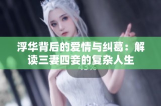 浮华背后的爱情与纠葛：解读三妻四妾的复杂人生