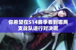 你希望在S14赛季看到哪两支战队进行对决呢