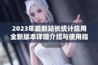 2023年最新站长统计应用全新版本详细介绍与使用指南