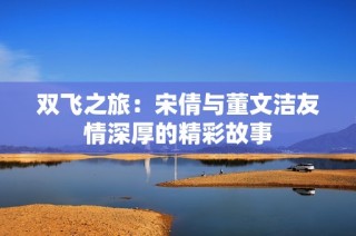 双飞之旅：宋倩与董文洁友情深厚的精彩故事