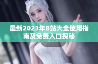 最新2023年B站大全使用指南及免费入口探秘