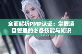 全面解析PMP认证：掌握项目管理的必备技能与知识