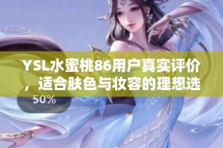 YSL水蜜桃86用户真实评价，适合肤色与妆容的理想选择