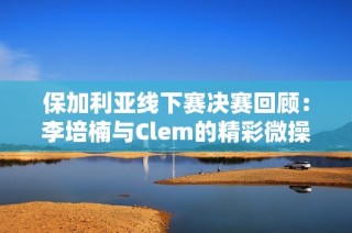 保加利亚线下赛决赛回顾：李培楠与Clem的精彩微操对决