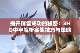 揭开销售成功的秘密：3HD中字解析实战技巧与策略