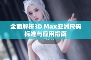 全面解析3D Max亚洲尺码标准与应用指南