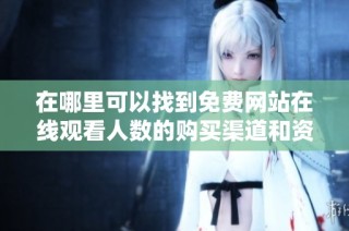 在哪里可以找到免费网站在线观看人数的购买渠道和资源