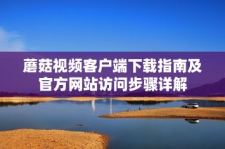 蘑菇视频客户端下载指南及官方网站访问步骤详解