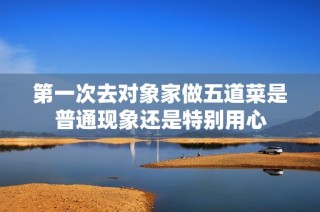 第一次去对象家做五道菜是普通现象还是特别用心