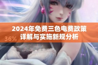 2024年免费三色电费政策详解与实施新规分析