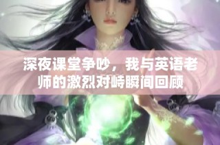 深夜课堂争吵，我与英语老师的激烈对峙瞬间回顾