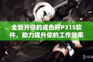 全新升级的成色好P31S软件，助力提升你的工作效率