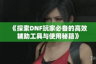 《探索DNF玩家必备的高效辅助工具与使用秘籍》