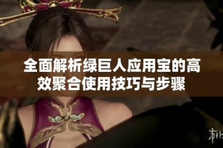 全面解析绿巨人应用宝的高效聚合使用技巧与步骤