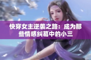 快穿女主逆袭之路：成为那些情感纠葛中的小三
