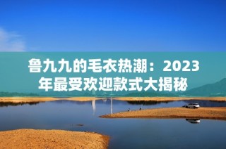 鲁九九的毛衣热潮：2023年最受欢迎款式大揭秘