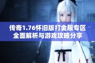 传奇1.76怀旧版打金服专区全面解析与游戏攻略分享