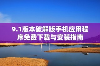 9.1版本破解版手机应用程序免费下载与安装指南