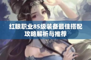 红眼职业85级装备最佳搭配攻略解析与推荐