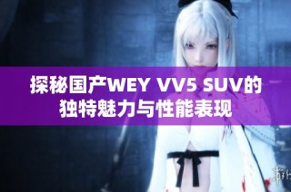 探秘国产WEY VV5 SUV的独特魅力与性能表现