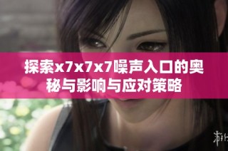 探索x7x7x7噪声入口的奥秘与影响与应对策略